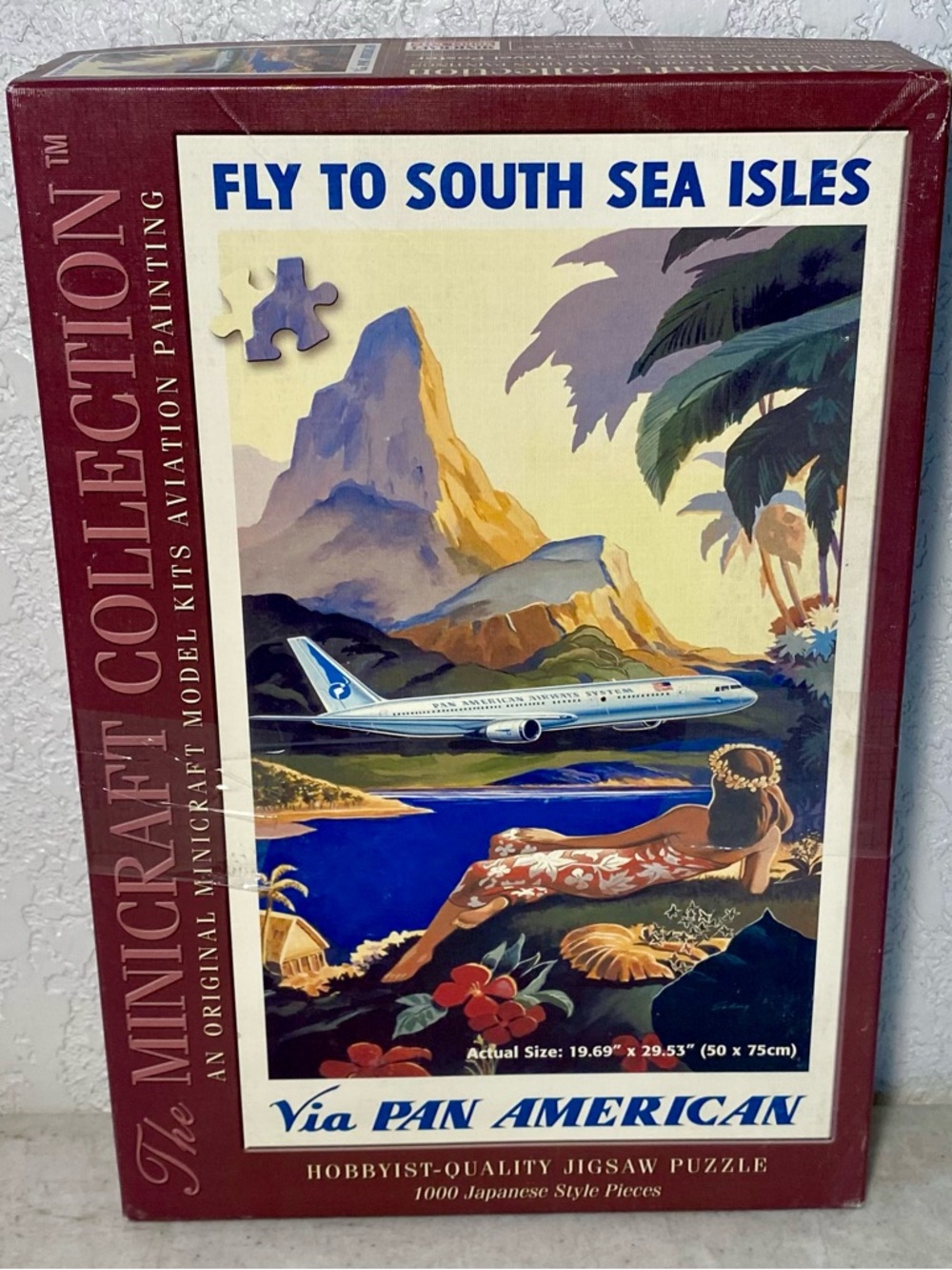 Fly To South Sea Isles Via Pan American 1000 Japanese Piece Puzzle Vintage 2004